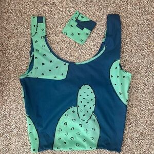 BAGGU Standard Cactus Print Reusable Tote Bag